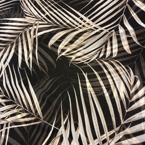 White House Black Market Black with Tan Leaf Maxi Dress - Picture 5 of 5